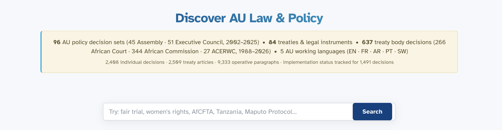 UMUGANDA Home page showing the search bar, language flags, navigation tabs and latest records